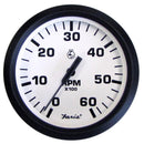 Faria Euro White 4" Tachometer - 6,000 RPM (Gas - Inboard & I-O) [32904]-Gauges-JadeMoghul Inc.