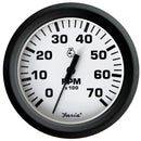 Faria Euro White 4" Tachometer - 7,000 RPM (Gass - All Outboards) [32905]-Gauges-JadeMoghul Inc.