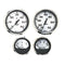 Faria Spun Silver Box Set of 4 Gauges f-Outboard Engines - Speedometer, Tach, Voltmeter Fuel Level [KTF0182]-Gauges-JadeMoghul Inc.