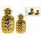 Fascinating Ceramic Pineapple Canister Set of Two- Gold- Benzara-Canisters-Gold-Ceramic-JadeMoghul Inc.