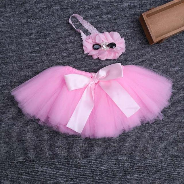 Fashion !! 2017 New Style Newborn Baby Girls Clothes Set Newborn Baby Photography Props Kids tutu For Girls Skirt And Headwear-U-JadeMoghul Inc.