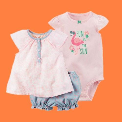 Fashion 2017 Orangemom Summer short sleeve baby sets for baby girl clothes , cotton girls clothes Toddler baby clothing-fenhe-9M-JadeMoghul Inc.