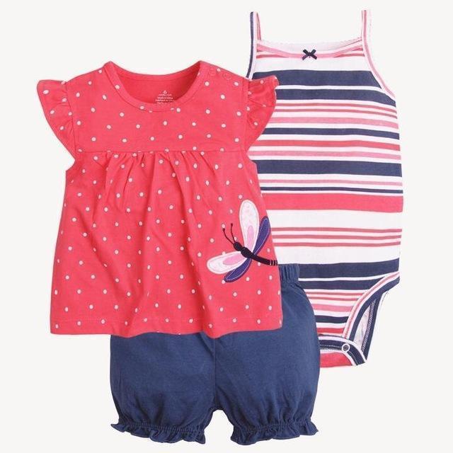 Fashion 2017 Orangemom Summer short sleeve baby sets for baby girl clothes , cotton girls clothes Toddler baby clothing-honghudie-9M-JadeMoghul Inc.