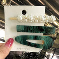 Fashion Acrylic Pearl Hair Clips Set Sweet Headwear Hair Ornament Hairpins Barrettes Hairgrip Hair Accessories for Women Girls AExp