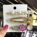 Fashion Acrylic Pearl Hair Clips Set Sweet Headwear Hair Ornament Hairpins Barrettes Hairgrip Hair Accessories for Women Girls JadeMoghul Inc. 
