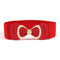 Sweet Young Women Fashion New Design Lovely Bowknot Buckle Elastic Stretch Dress Waistband