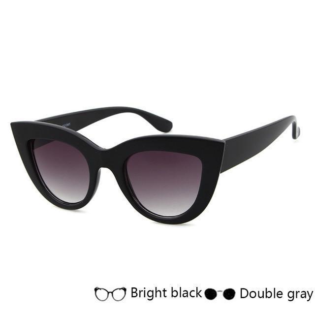 Fashion Black Cat Eye Frame Sunglasses Women Luxury Brand Designer Ladies-A-United States-JadeMoghul Inc.