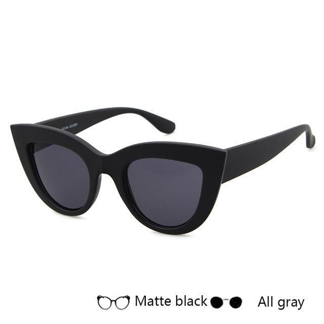 Fashion Black Cat Eye Frame Sunglasses Women Luxury Brand Designer Ladies-B-United States-JadeMoghul Inc.