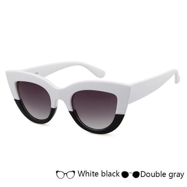 Fashion Black Cat Eye Frame Sunglasses Women Luxury Brand Designer Ladies-C-United States-JadeMoghul Inc.
