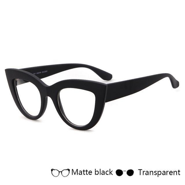 Fashion Black Cat Eye Frame Sunglasses Women Luxury Brand Designer Ladies-I-United States-JadeMoghul Inc.