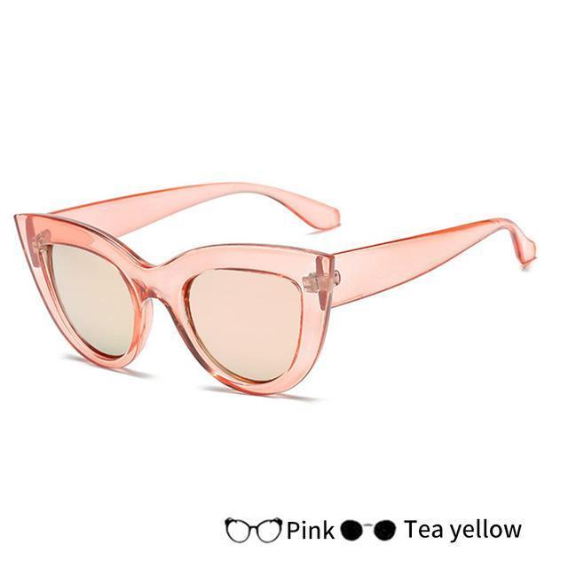Fashion Black Cat Eye Frame Sunglasses Women Luxury Brand Designer Ladies-J-United States-JadeMoghul Inc.