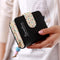 Fashion Candy Colors Women Wallets Short Polka Dots Leather Zipper Small Wallet Purse Cards Holder For Girls Women Ladies-Black-JadeMoghul Inc.