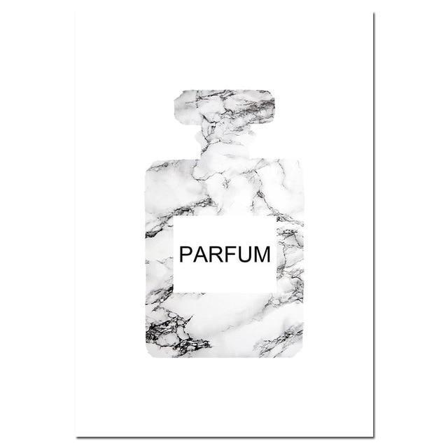 Fashion Canvas Art Poster Print Perfume Eyelashes Marble Painting Nordic Style Wall Picture for Living Room Decor-A4 21x30cm No Frame-Picture 4-JadeMoghul Inc.