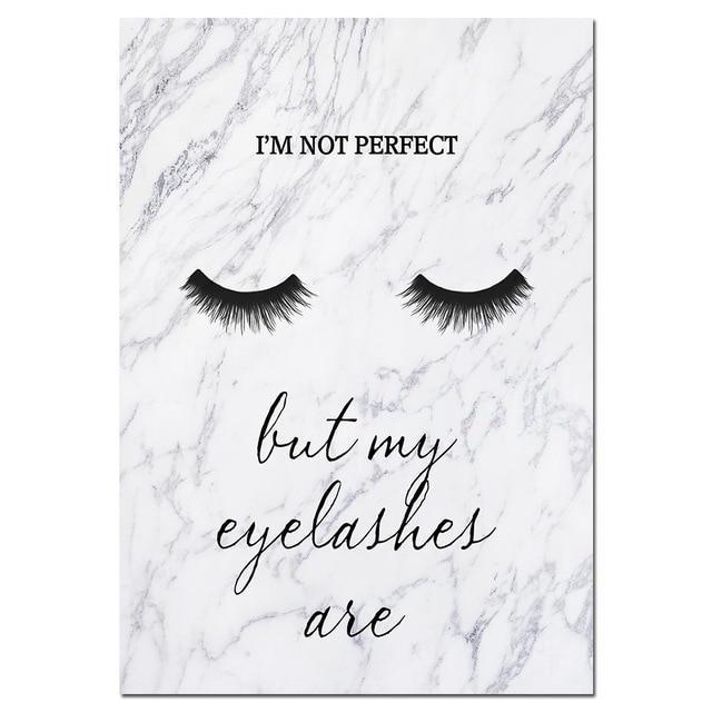 Fashion Canvas Art Poster Print Perfume Eyelashes Marble Painting Nordic Style Wall Picture for Living Room Decor-A4 21x30cm No Frame-Picture 9-JadeMoghul Inc.
