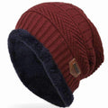 Fashion Caps For Men - Thick Winter Women Beanie - Knitted Hat-wine red-JadeMoghul Inc.