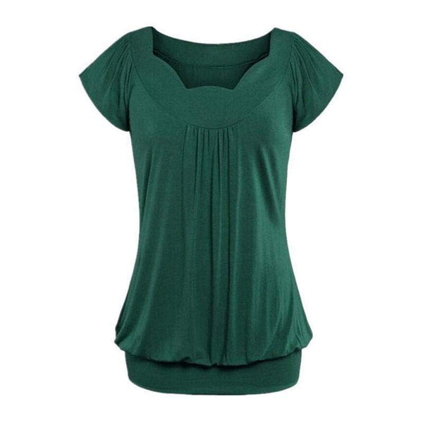 Fashion Clothing Pregnant Mother Cotton Solid Color Ruffle Design Tops TIY