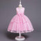 Fashion Clothing Pretty Girl Pure Color Bowknot Lace Design Tutu Wedding Birthday Princess Dress TIY