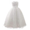 Fashion Clothing Sleeveless Tulle Embroidered Lace Waisted Elegant Latest Dress Designs Long Evening Formal Dress TIY