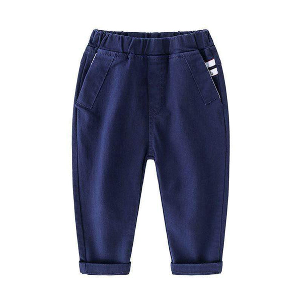 Fashion Clothing Soft Casual Boys Cotton Solid Color Pants TIY