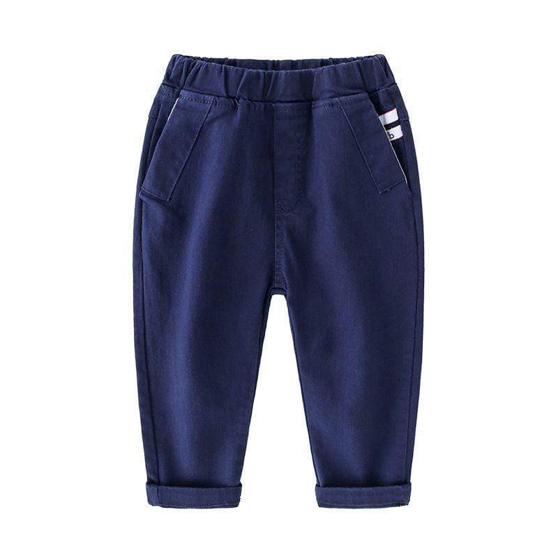 Fashion Clothing Soft Casual Boys Cotton Solid Color Pants TIY