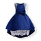 Supplies Elegant Bowknot Decoration Net Latest Dress Designs Princess Sleeveless Cotton Children Girl Dress
