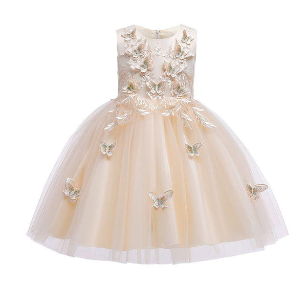 Fashion Clothing Unique Design Girl Butterfly Design Tutu Party Dress TIY