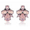 Fashion crystal Women Earrings Opal Stone Stud Earrings Christmas Party 2016 Brand New Elegant Crystal Earrings For Women gift-opal pink-JadeMoghul Inc.