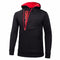 Fashion Design Men Hoodie - Casual Slim Men Sweatshirt-Black red-M-JadeMoghul Inc.