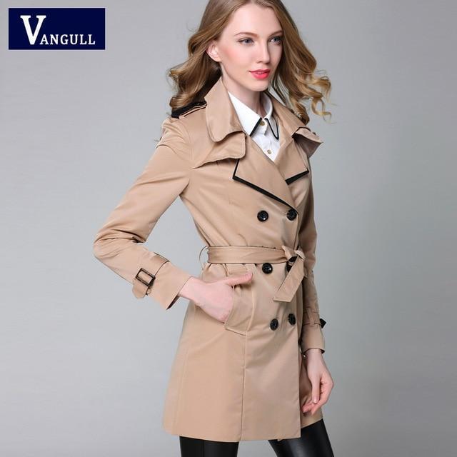 Fashion Designer Inspired Classic European Trench Coat-Khaki-S-JadeMoghul Inc.