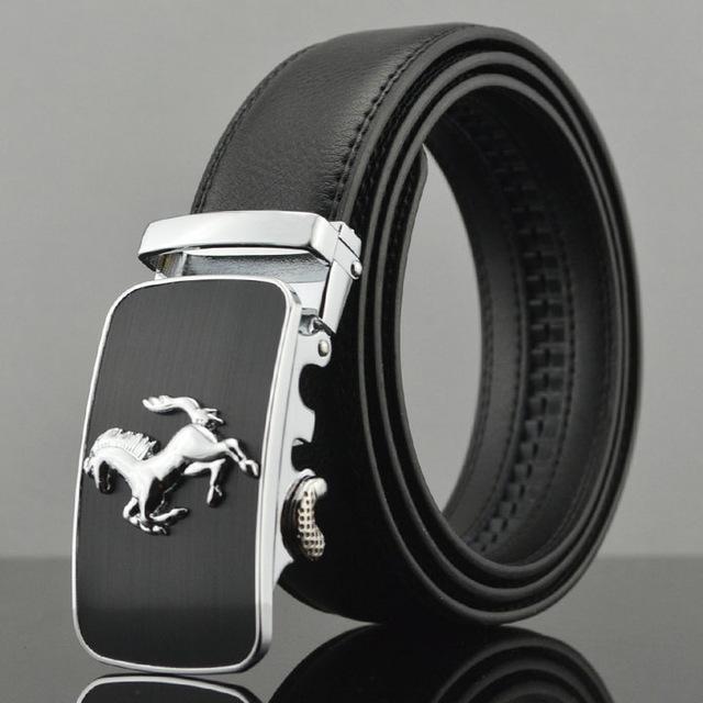 Fashion Designers Men Automatic Buckle Leather Luxury Belt-M-110cm-JadeMoghul Inc.