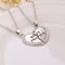 Fashion Friend Forever Series Two-color Gold And Silver Pendant Necklace One Half And A Half Girlfriend Brother Couple Wholesale-Silver-JadeMoghul Inc.