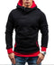 Fashion Hoodie For Men / Solid Zipper Hoodie-Black and red-M-JadeMoghul Inc.