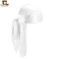 Fashion Men's Satin Durags Bandanna Turban Wigs Pirate Hat Men Silky Durag Headwear Headband AExp