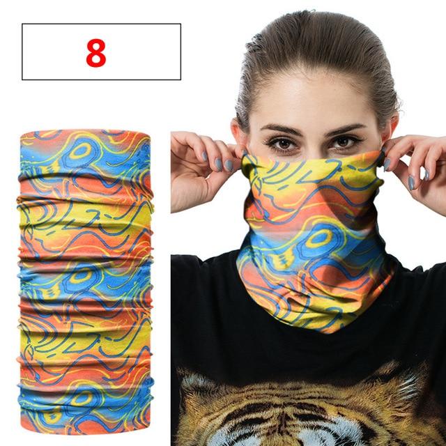 Fashion Men Women Head Face Neck Sunshade Collar Gaiter Tube Bandana Scarf  Sports Headwear Scarf Dustproof Outdoor Fishing AExp