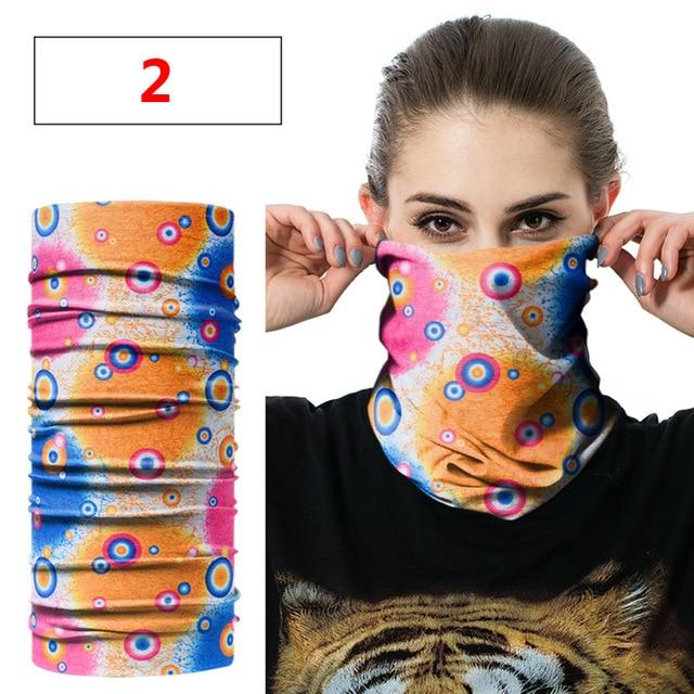 Fashion Men Women Head Face Neck Sunshade Collar Gaiter Tube Bandana Scarf  Sports Headwear Scarf Dustproof Outdoor Fishing AExp
