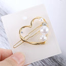 Fashion Metal Leaf Hair Clip Barrettes Hairpin Barrette Hair Claws Women Girls Trend Charm Moon Round Triangle AExp