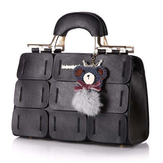 Fashion Pu leather bags luxury handbags women bags designer bags handbags women famous brands 2017 fashion new high quality tote-Black-JadeMoghul Inc.