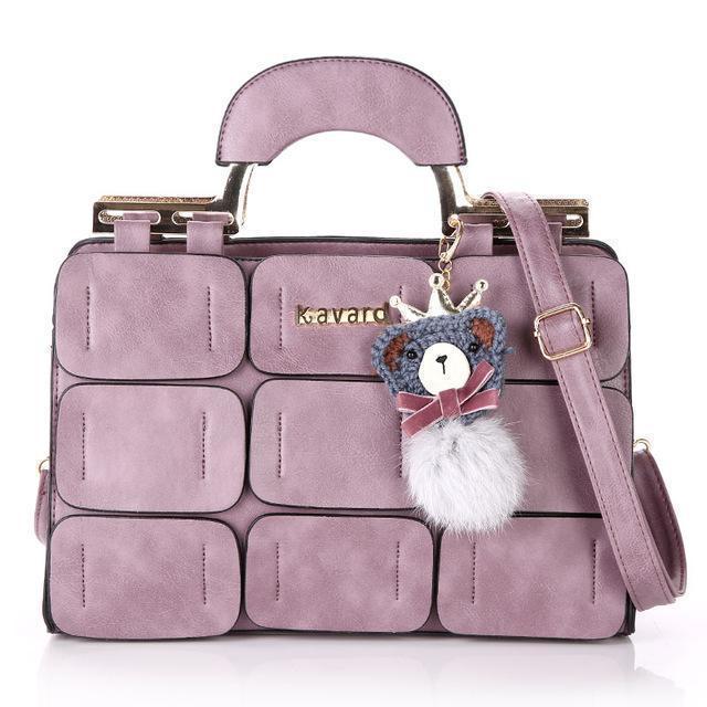 Fashion Pu leather bags luxury handbags women bags designer bags handbags women famous brands 2017 fashion new high quality tote-Purple-JadeMoghul Inc.