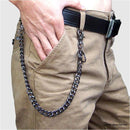 Fashion Punk Hip-hop Trendy Belt Waist Chain Male Pants Chain Hot Men Jeans Silver Metal Clothing Accessories Jewelry-gray short-JadeMoghul Inc.