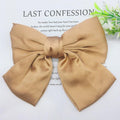 Fashion Ribbon Hairgrips Big Large Bow Hairpin For Women Girls Satin Trendy Ladies Hair Clip New Cute Barrette Hair Accessories AExp