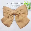 Fashion Ribbon Hairgrips Big Large Bow Hairpin For Women Girls Satin Trendy Ladies Hair Clip New Cute Barrette Hair Accessories AExp