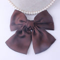 Fashion Ribbon Hairgrips Big Large Bow Hairpin For Women Girls Satin Trendy Ladies Hair Clip New Cute Barrette Hair Accessories AExp