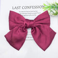 Fashion Ribbon Hairgrips Big Large Bow Hairpin For Women Girls Satin Trendy Ladies Hair Clip New Cute Barrette Hair Accessories AExp