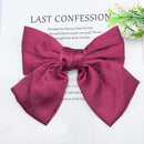 Fashion Ribbon Hairgrips Big Large Bow Hairpin For Women Girls Satin Trendy Ladies Hair Clip New Cute Barrette Hair Accessories AExp