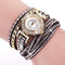 Fashion Round Dial Quartz Watch - Flower Wristwatch-001 Grey-JadeMoghul Inc.