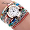 Fashion Round Dial Quartz Watch - Flower Wristwatch-Red-JadeMoghul Inc.