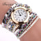 Fashion Round Dial Quartz Watch - Flower Wristwatch-White-JadeMoghul Inc.