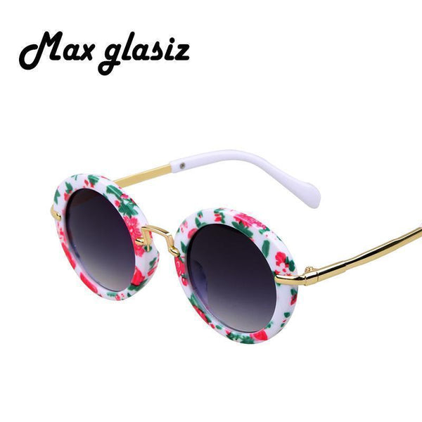 Fashion Round Kids Sunglasses Children Sun Glasses Anti-uv Baby Vintage Eyeglasses Girl Cool 6Color oculos infantil de sol-leopard-JadeMoghul Inc.