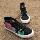 Fashion Sneakers High Top Women Casual Shoes Patchwork Ladies Canvas Shoes Female Trainers Canvas Espadrilles Sapato Feminino-black-4.5-JadeMoghul Inc.