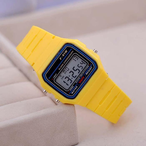 Fashion Sport Watch For Men - Kid Colorful Electronic Led Digital Watch-Black-JadeMoghul Inc.